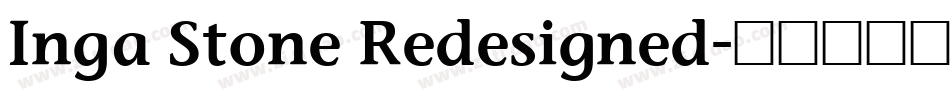 Inga Stone Redesigned字体转换